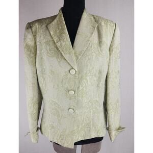 Vintage Le Suit Blazer & Skirt Palisade Floral Print professional retro classic